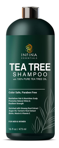 Infina Essentials Champu De Arbol De Te Para Hombres Y Mujer