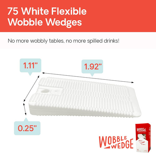 Flexible Plastic Shims, 75 Pack - Multi-purpose Shim We...
