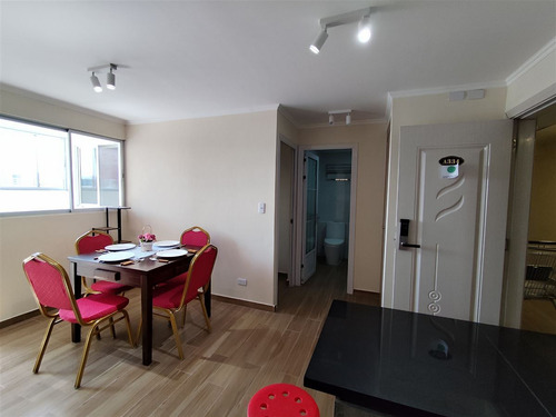 Arriendo Departamento Amoblado 2 Dorm. Metro Ula/alameda