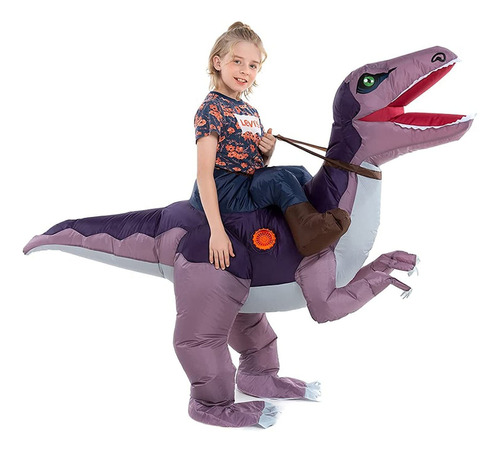 Hsctek Disfraz Inflable De Dinosaurio Para Niños Y Niñas