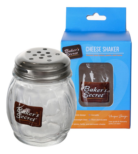 Especiero De Vidrio 100 G Tapa Metal Bakers Secret