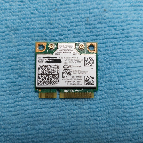 Tarjeta Wifi -bluetooth Intel Wireless-n 7260