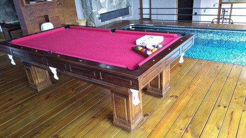 Imagen 2 de 4 de Mesa De Billar Construcción Madera Ciprés