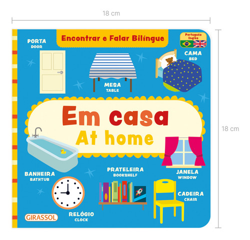 Em Casa / At Home - Encontrar E Falar Bilíngue, De B Small Publishing. Encontrar E Falar Bilíngue, Vol. 1. Editorial Girassol, Capa Mole Em Português/inglês