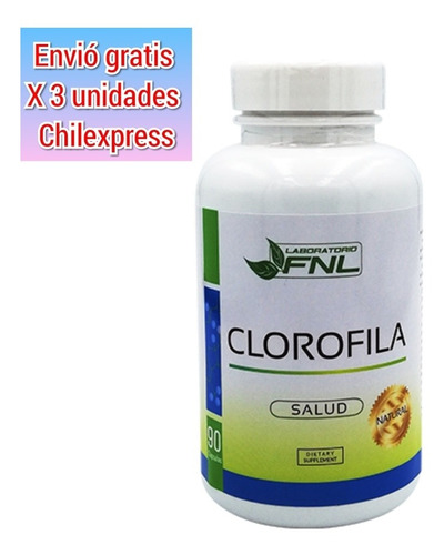 Clorofila 500 Mg 90 Caps Digestión - Mal Aliento - Vitaminas