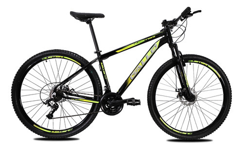 Bicicleta Aro 29 Gallo Duster Freio Disco 24 Marchas Cor Preto/Amarelo Tamanho do quadro 21