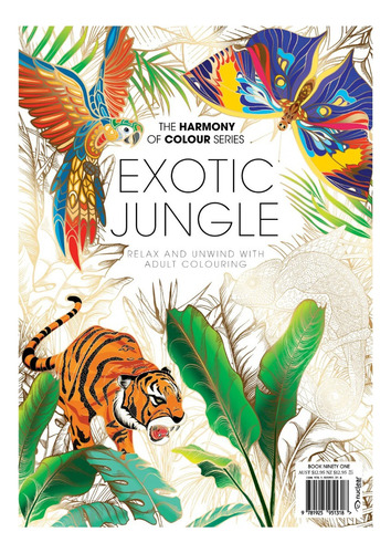 Exotic Jungle | Libro Anillado Colorear Pintar Fibra | Thoc