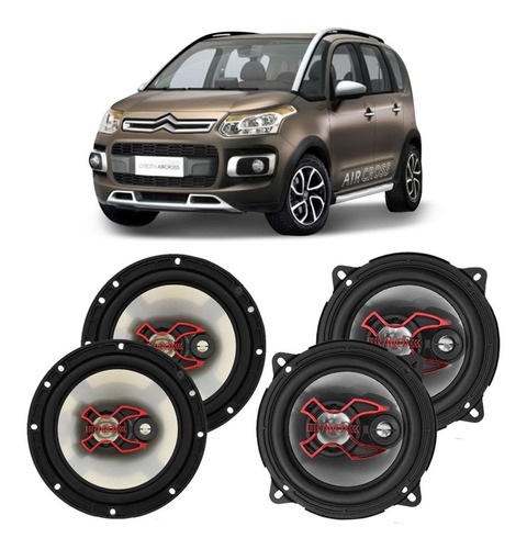 Kit Alto Falante Citroen Aircross 2010 A 2016 Bravox 200w