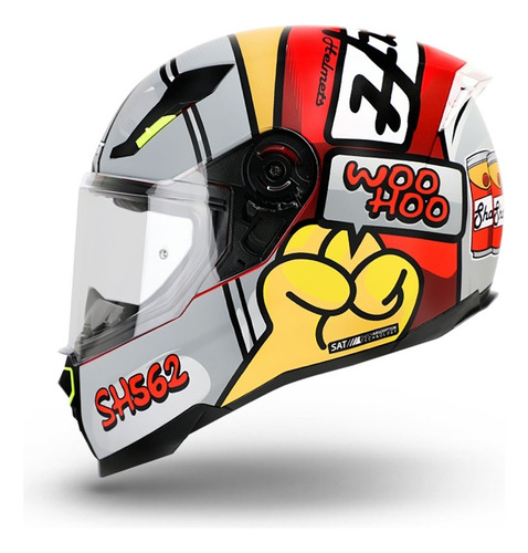 Casco Shaft Integral 562 Beer  Rojo