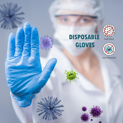 Guantes Desechables De Nitrilo De Examen Médico Guantes De