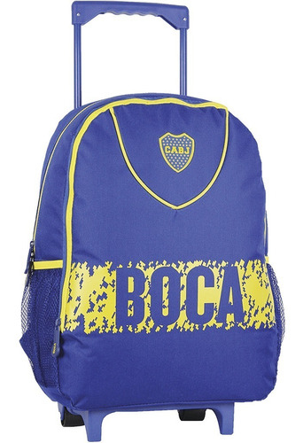 Mochila Carro Ruedas Club Boca Juniors Licencia Oficial 