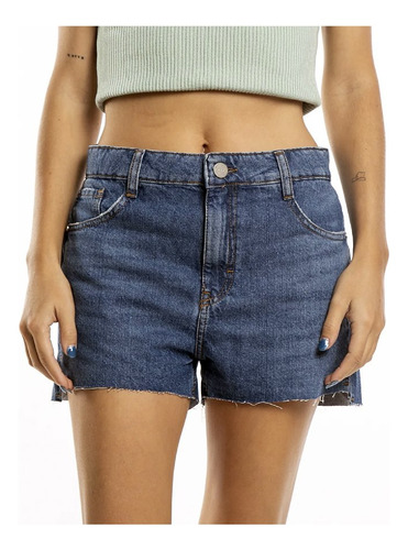 Rusty Pacifico Dark Denim Short Ld Short Mujer