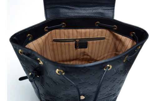 Mochila Urbana De Mujer - Louis Vuitton - Negra - Atemporal Negro Texturado