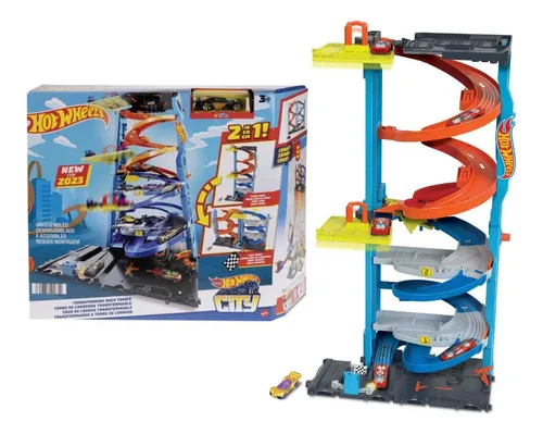 Mattel Hkx43 Hot Wheels City 2 In 1 Race Tower Midia