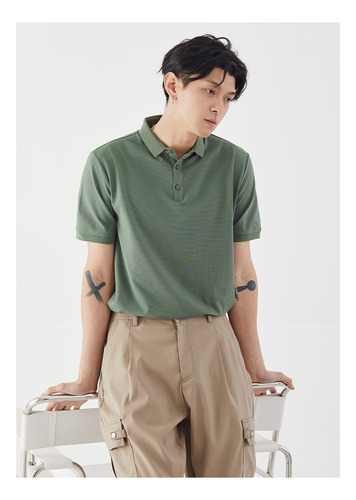 Polo Hombre 2025 Liso Cuello Vuelto - Casual Verano