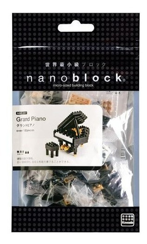Imagen 2 de 4 de Gran Piano Negro - Minibloques Nanoblock