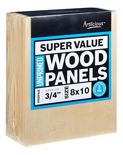 Artlicious  Super Valor Panel De Madera Tableros Para Artist