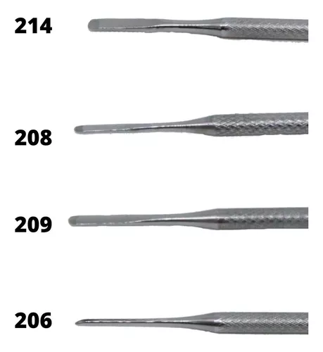 Bisturi P/ Podólogo Kit C/ 3 Peças - Nuclear 208, 209 e 214 - Slim -  Acessórios para Manicure - Magazine Luiza
