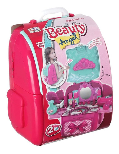 Juguete Para Niña Mochila Maleta Set De Belleza Maquillaje