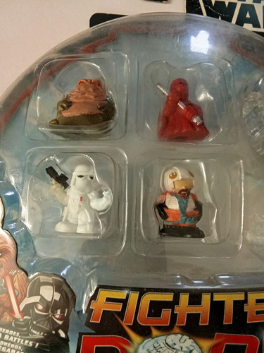 Star Wars Fighter Pods: Jabba, Snowtrooper, Royal Guard, X-w (Usado)