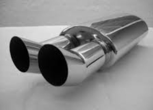 Mufler Resonador Doble Salida Cola De Pato