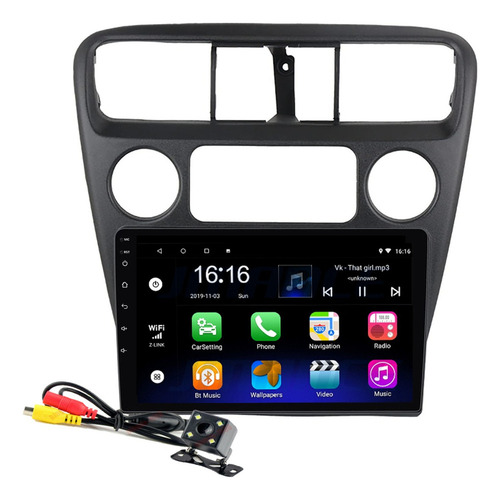 Autoestereo Android Carplay Honda Accord 98-02 Gps Y Camara