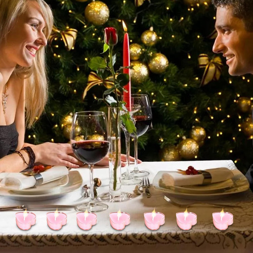 Velas De Té Corazón Velas De Té Vela Para Hogar 9uds Velas D