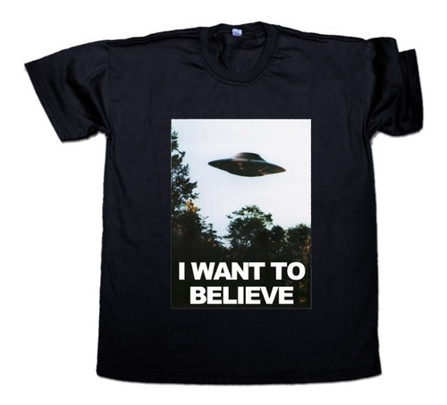 Imagen 1 de 2 de Remera X Files I Want To Believe Mulder Scully