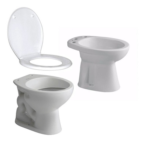 Inodoro Corto Ferrum Andina Con Tapa Bidet 3ag