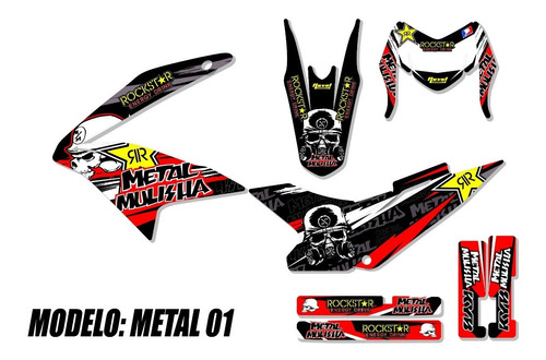 Kit Calcos Gráfica Gilera Shael 150 2021  - Laminadas!