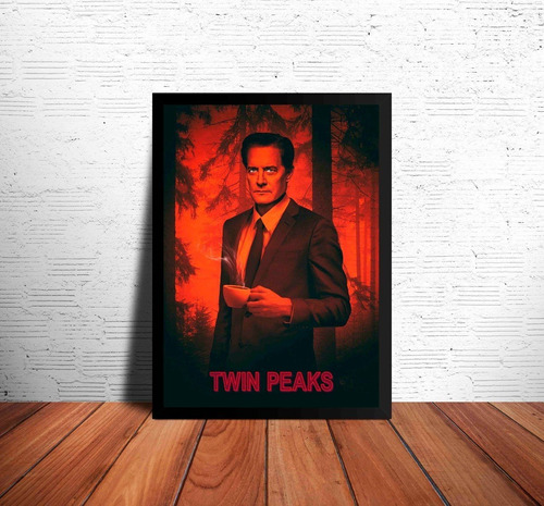 Twin Peaks Cooper David Lynch Cuadro 33×48cm Marco Negro