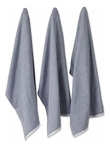 Dii Terry Collection Kitchen Dishtowel Set, 18x28, French B