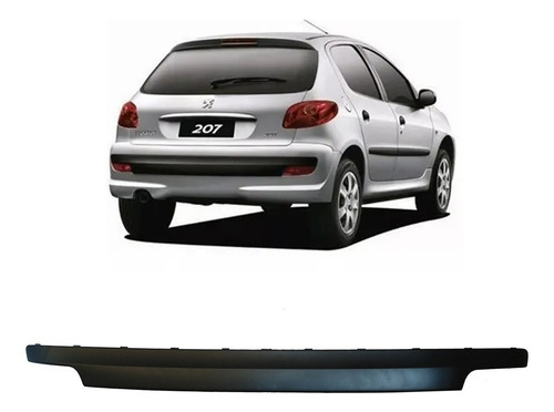 Imagem 4 de 6 de Aplique Moldura Parachoque Traseiro Peugeot 207 2008 A 2015