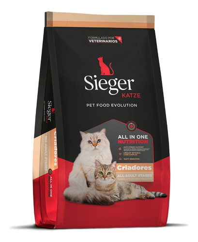 Alimento Gato Adulto Sieger Katze Criadores X 15 Kg