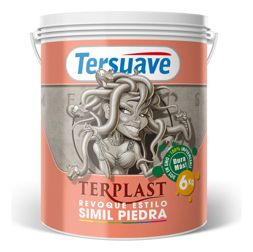 Revestimiento Texturado Terplast Simil Piedra Tersuave 6 Kg