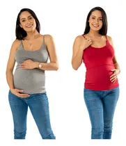 Comprar Set 2 Blusas De Tirantes Dama Lactancia-embarazo-maternidad.