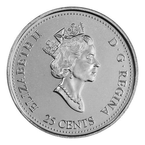 Moeda Do Canada 25 Cents Millenium Series Setembro 1999 Fc