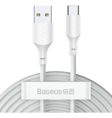 2 Cable Tipo C Baseus Carga Rapida 40w Huawei Samsung 1.5m