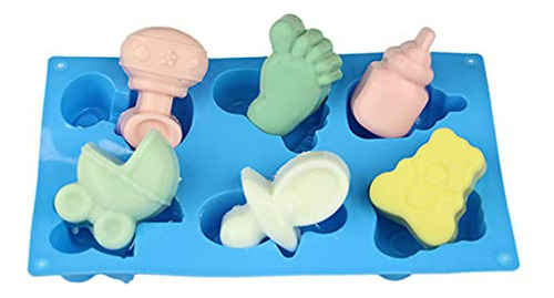 Molde - Phantomsky - Molde De Silicona Para Fondant De Beb ,