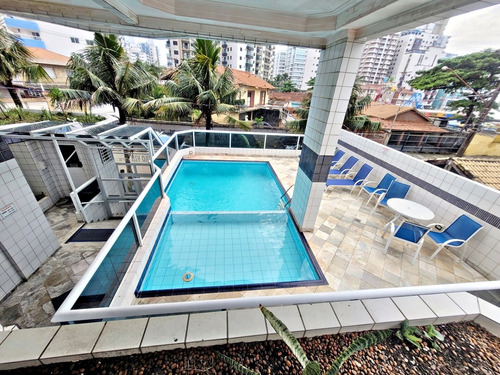Vista Para O Mar, 1 Dormitório, Sacada Envidraçada, Garagem, Piscina, Mobiliado, R$ 310 Mil, Em Praia Grande.