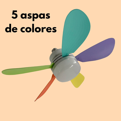 2 Piezas Ventilador Techo Abanico Luz Led 3 Tonos C/control