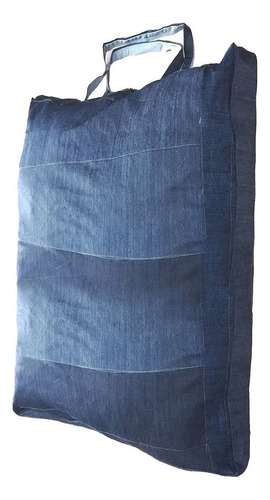 7 Sacolão Em Retalhos Jeans Grosso 120 Litros 72x52x32 S:495