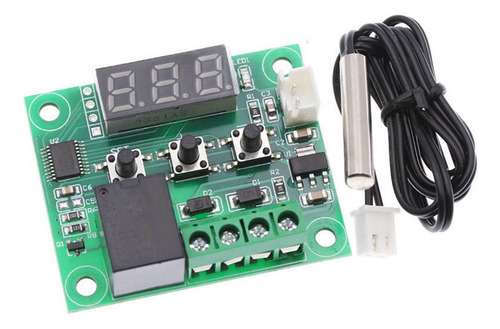 Módulo Controlador De Temperatura -w1209d Fácil Luz Azul