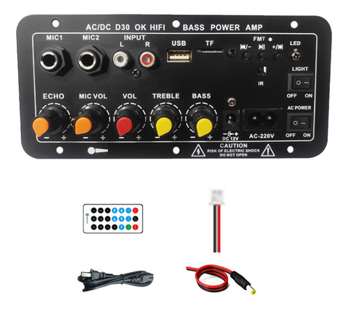 Placa Amplificadora D30 Para Coche, 12 V-24 V, Amplificadore