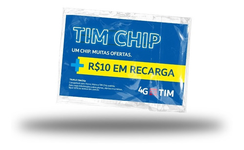 Imagem 2 de 2 de Tim Chip Top (com R$10 Em Recarga)