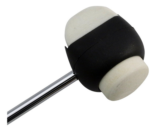 New Beat B18a Baquetón Para Bombo Punta Doble De Felpa Color Negro