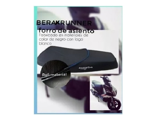 Forro Asiento Berak Runner Semi Cuero Sintetico