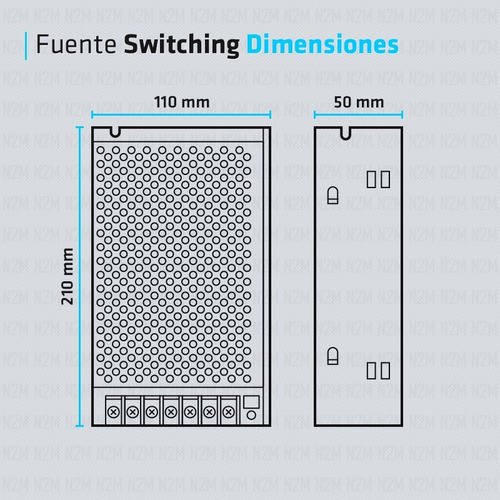 Imagen 4 de 10 de Fuente 12v 20a Metalica Regulada Switching Tira Led Cctv