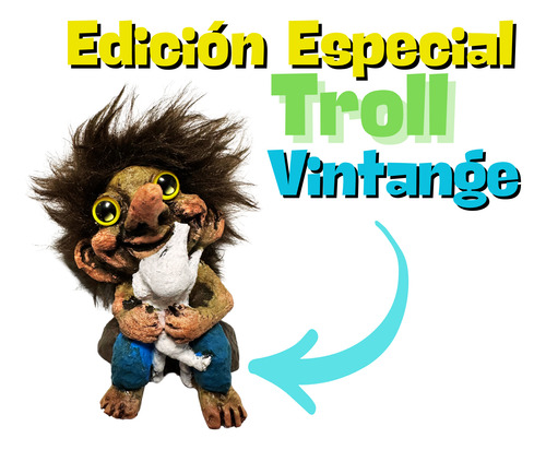 Troll Spiki Y Chikitin De La Lealtad - Troll Elfo Duende Azul Oscuro