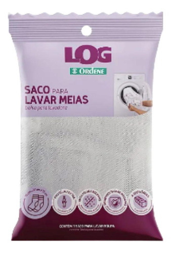 Saco De Poliester Para Lavar Meias 1x12